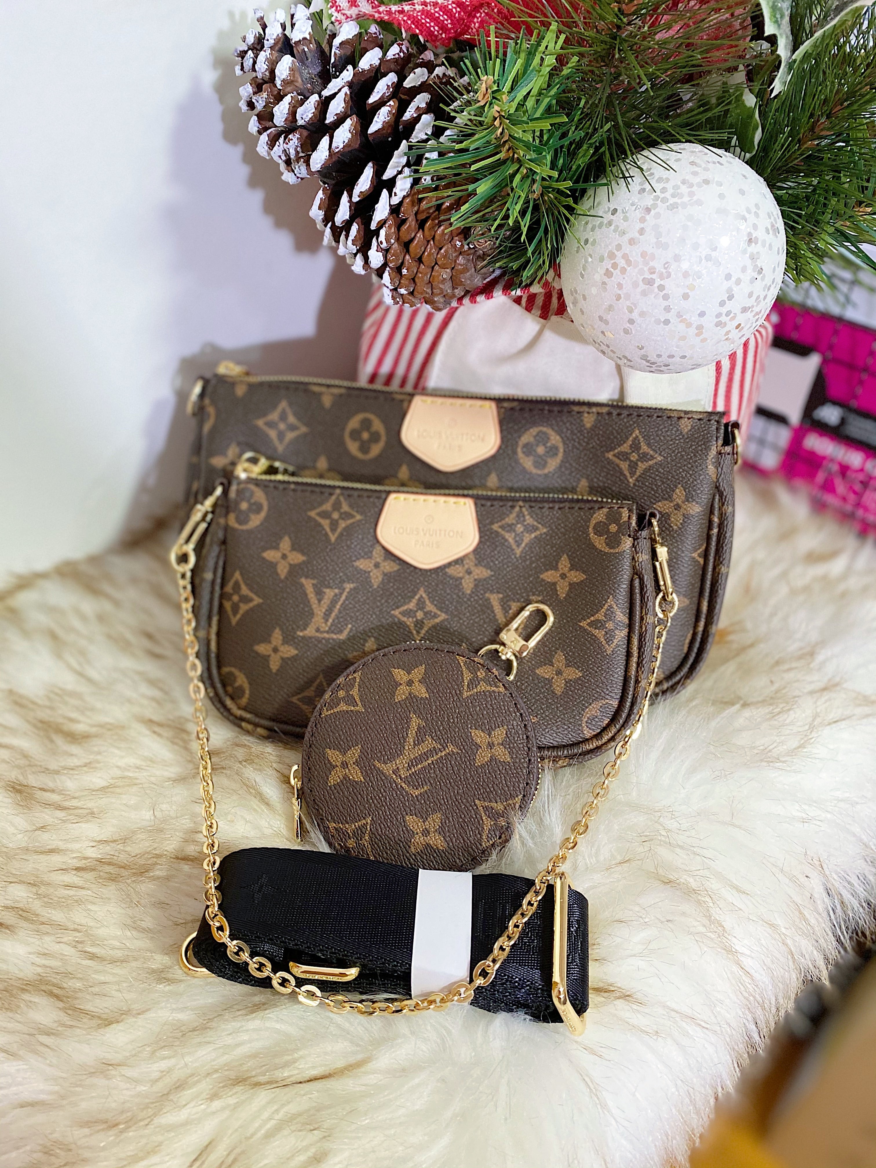 TOP Louis Vuitton LV Multi Pochette - BLACK STRAP