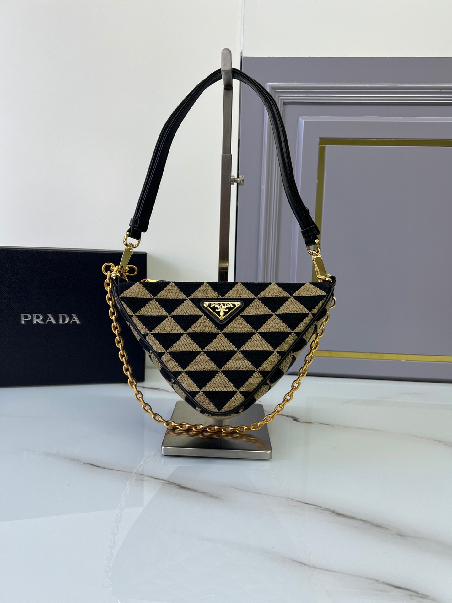 TOP PRADA Double Sided Triangle Bag 23x25x5cm - 3 Color