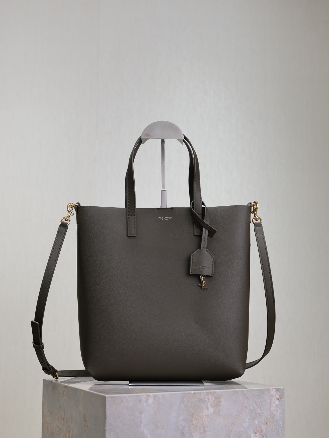 TOP Yves Saint Laurent YSL Shopping Tote Bag 25/32.5/38cm - Dark Green
