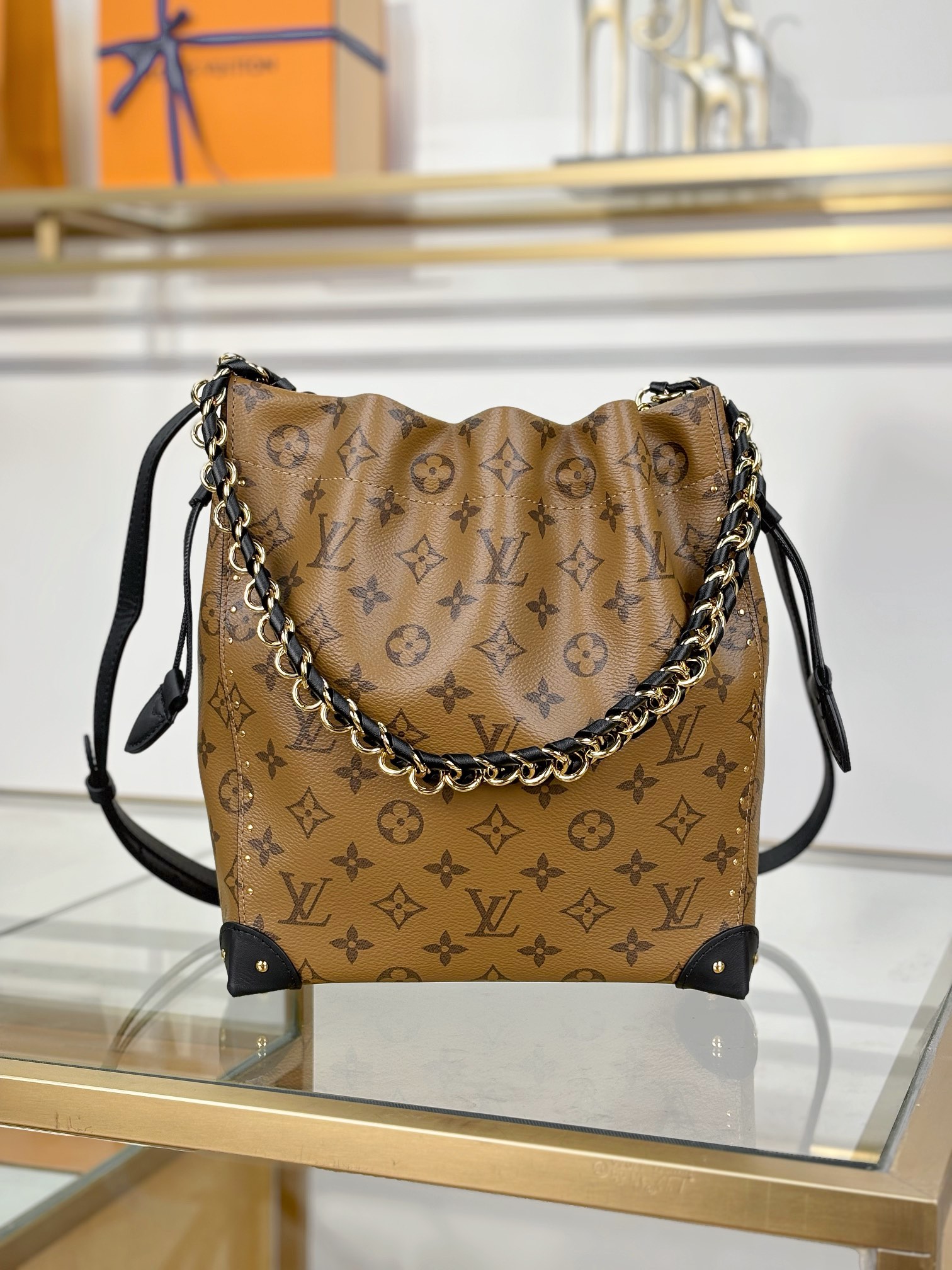 TOP Louis Vuitton LV Noé Trunk PM Bag 27 x 23 x 8 cm - Brown