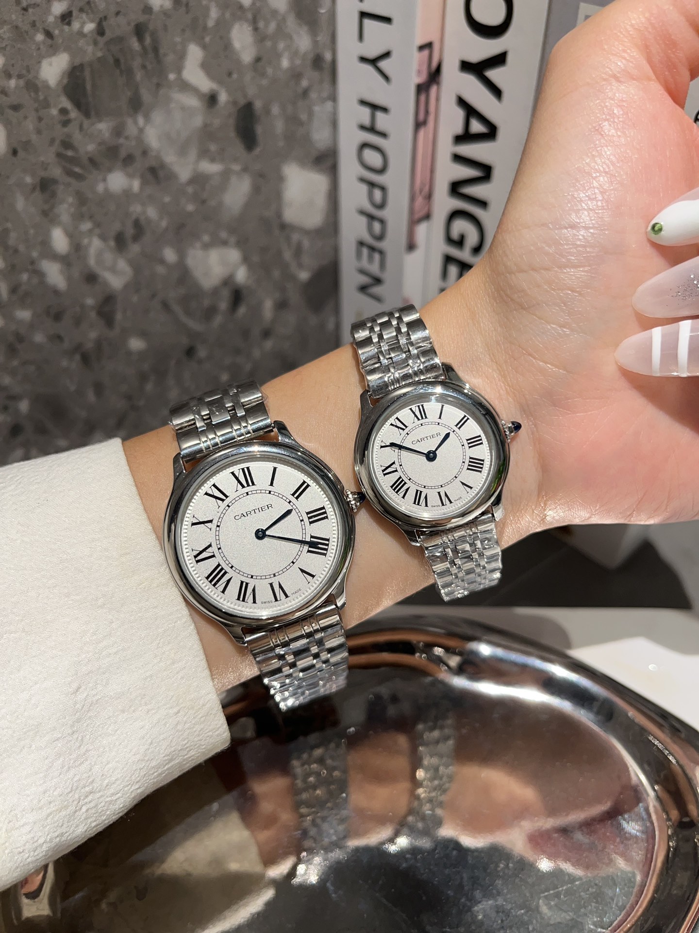 TOP Cartier Ronde Must de Cartier White Dial-2 Sizes