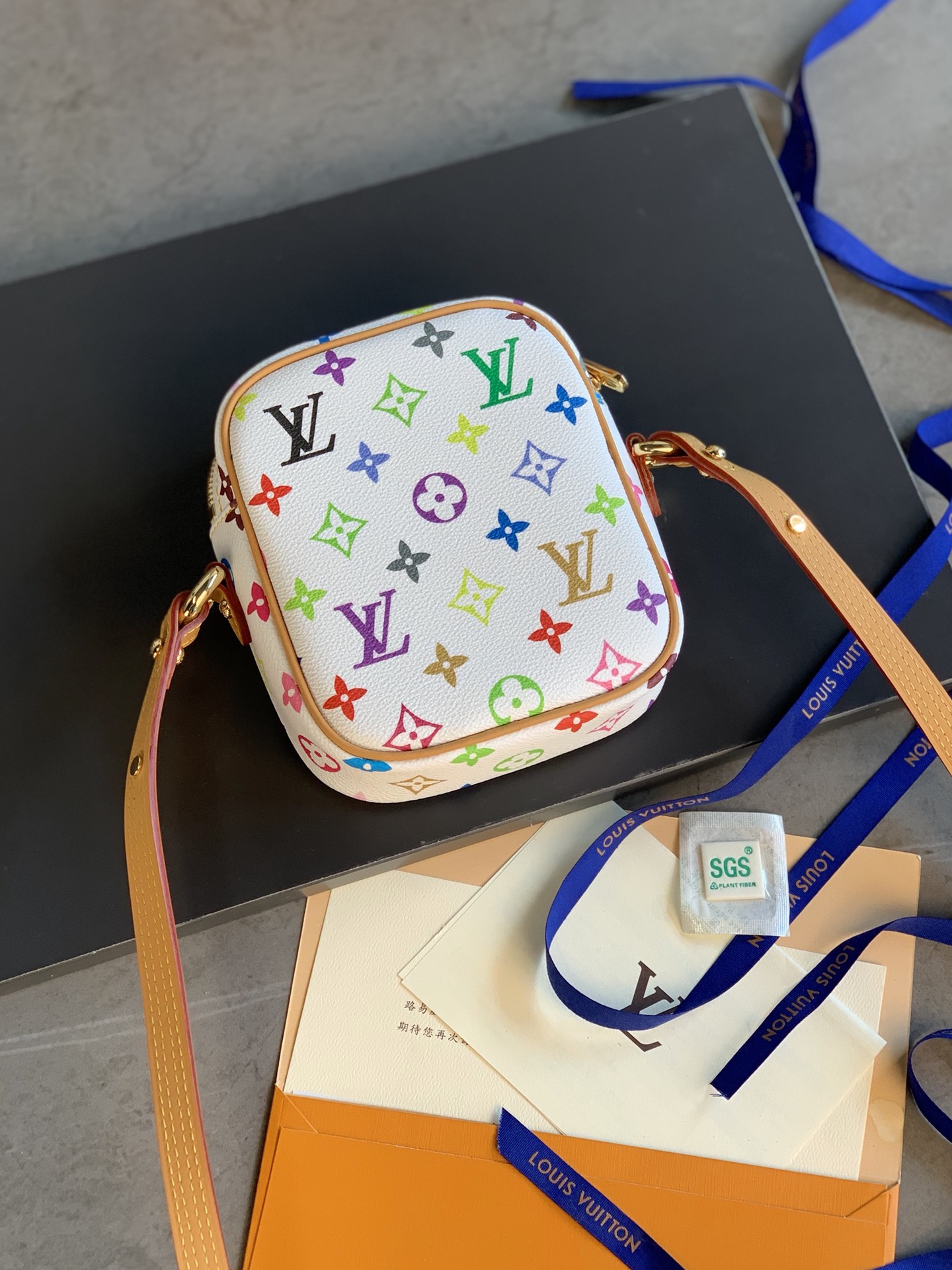 TOP Louis Vuitton LV Mini Bag with Colorful Logos 16x13.5x4.5cm - 2 Color