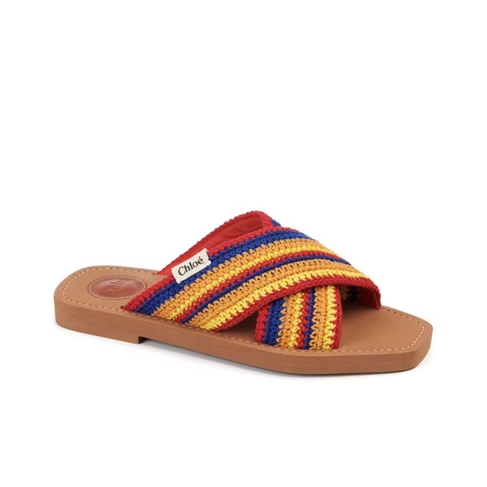 Chloe Woody Polyester Goes With Everything Shoes Sandal (Replica)