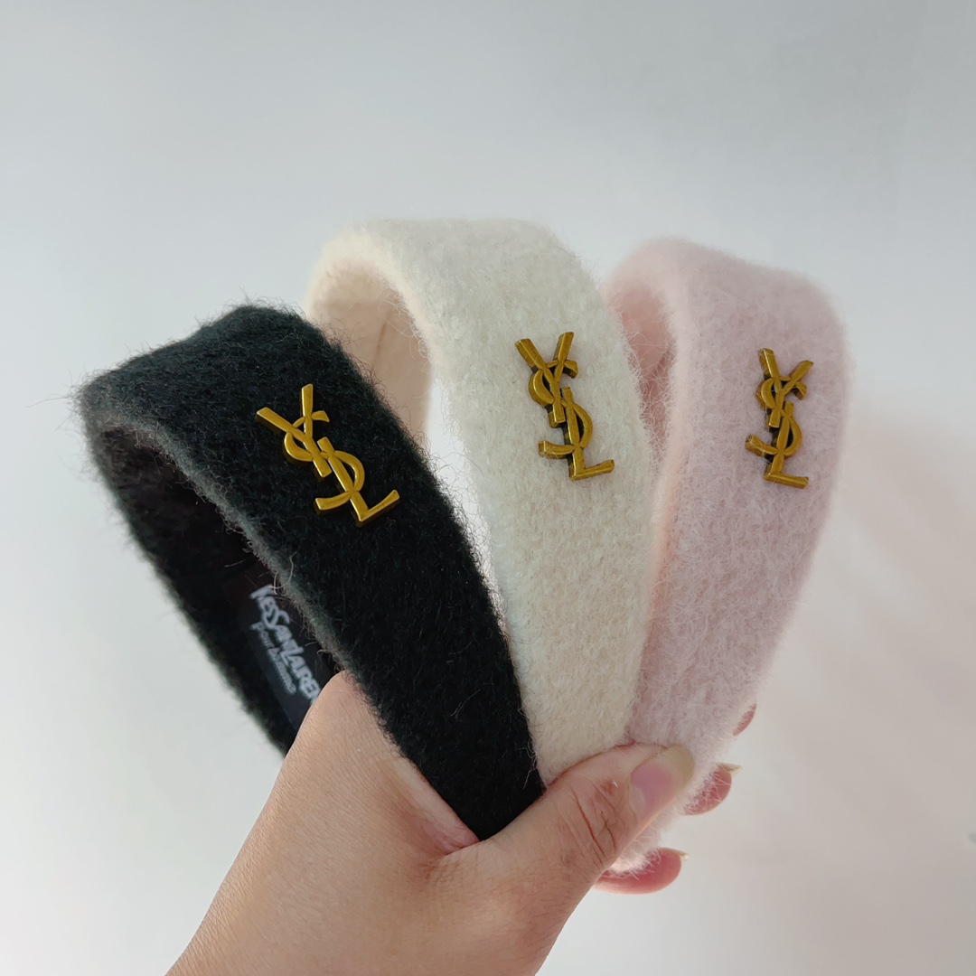TOP Yves Saint Laurent YSL New Wool Headband - Three Colors
