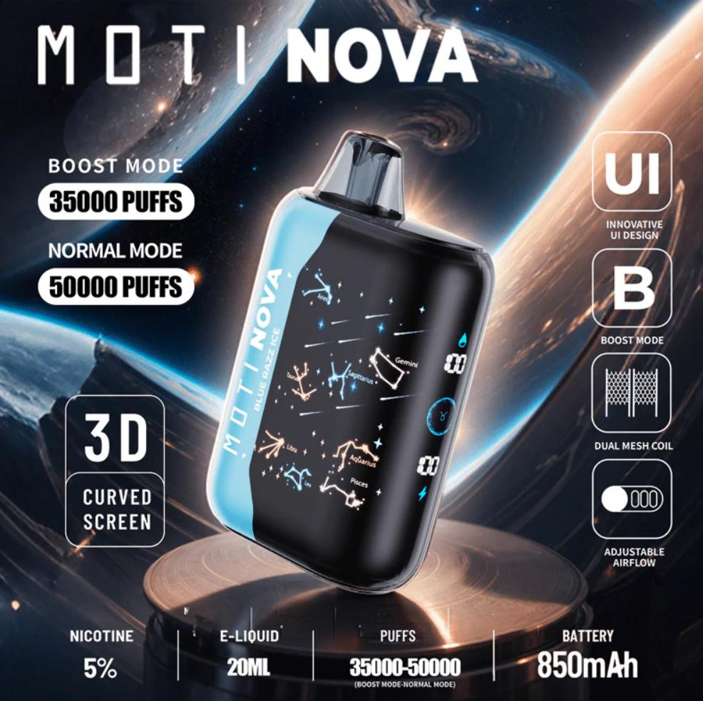 MOTI NOVA 50K Disposable Vape – 50,000 Puffs