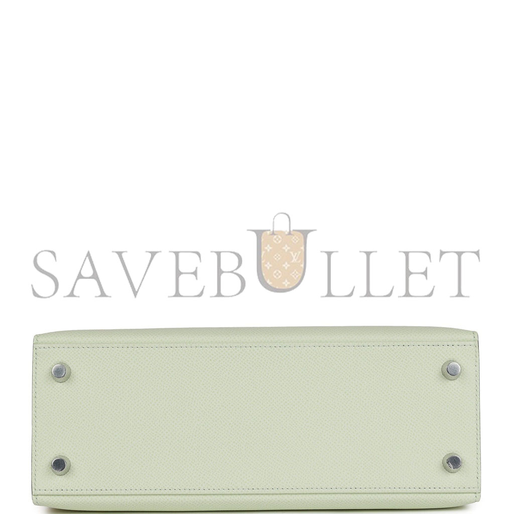HERMES KELLY 25 EPSOM PALLADIUM HARDWARE (25*17*7cm)