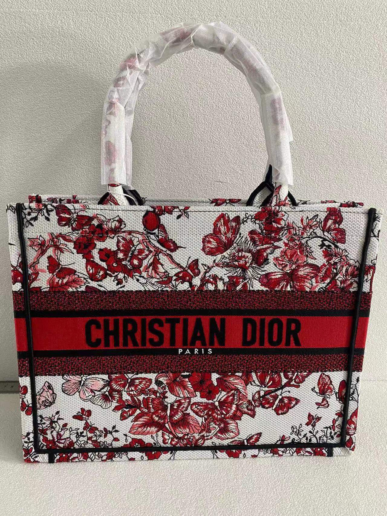TOP Christian Dior Embroidery Tote Handbags 36cm/41cm - 2 Sizes