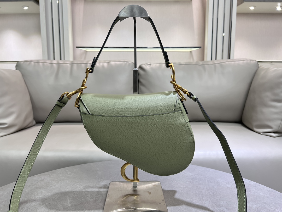 TOP Christian Dior Saddle Bag Medium 24×6×18cm - Green
