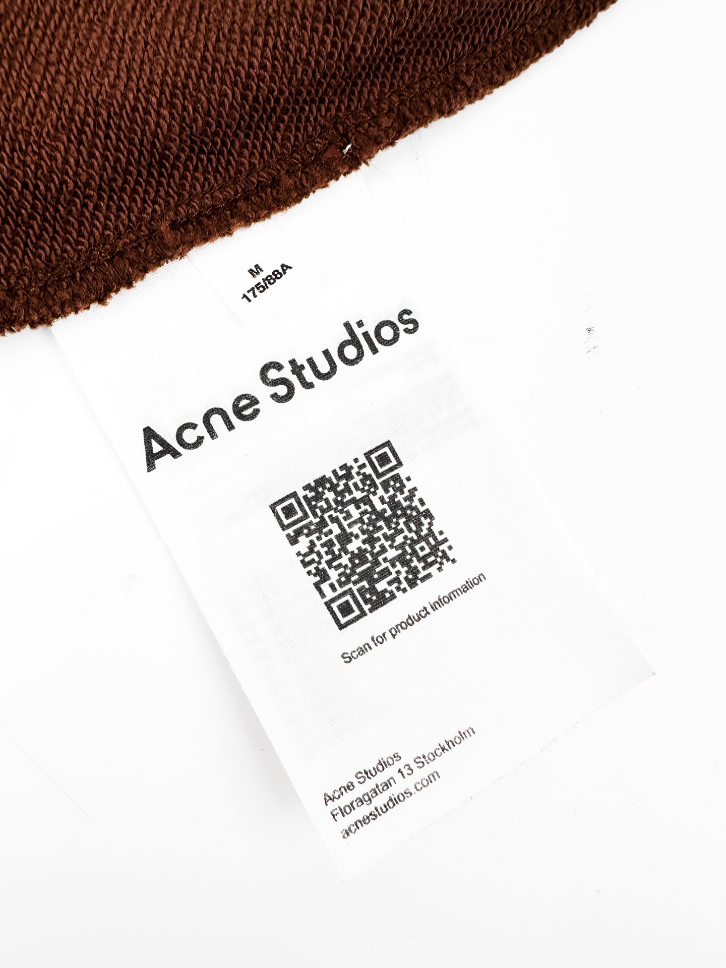 Acne Studios 喷绘做旧徽标戴帽卫衣
