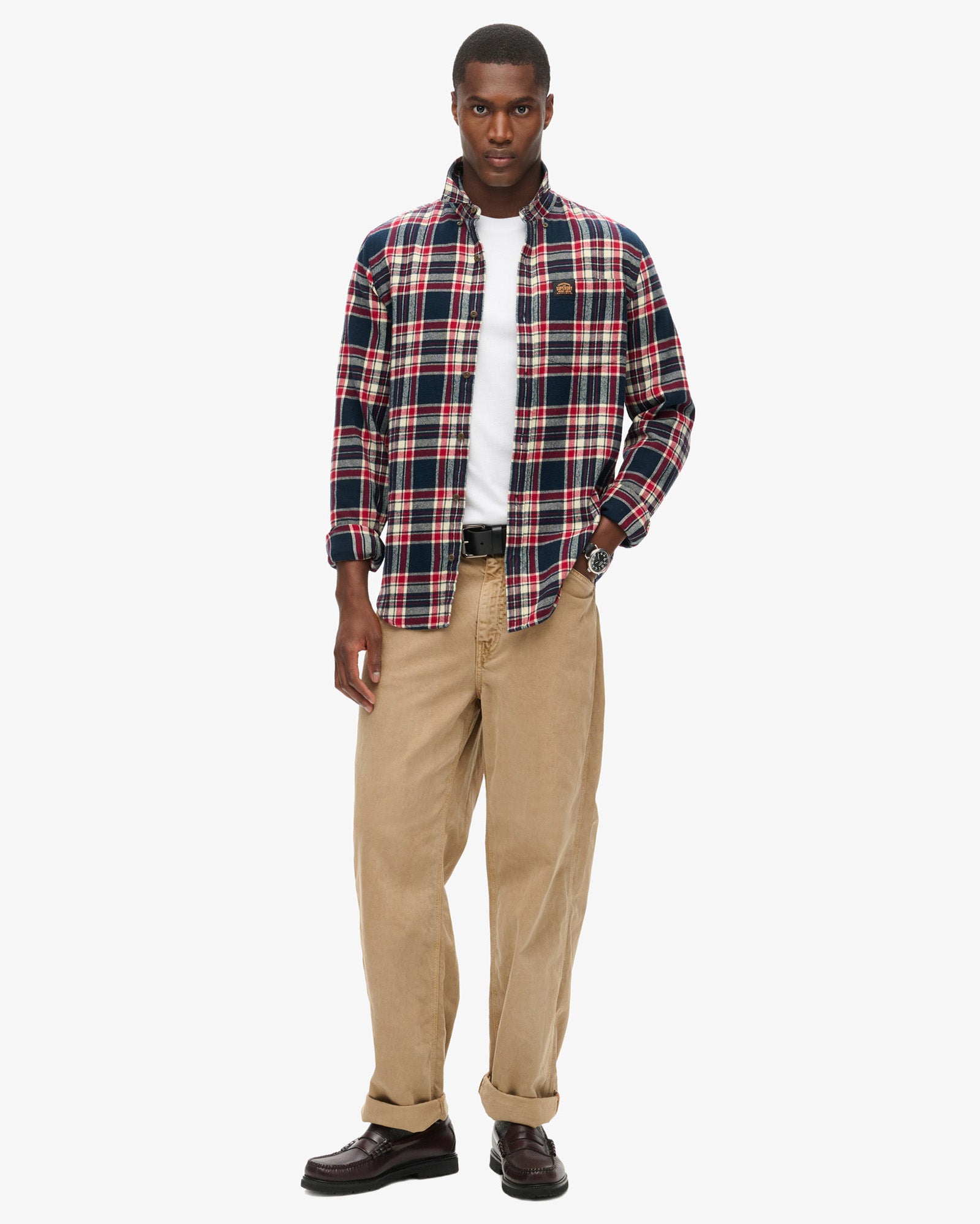 Essential Logo Embroidered Tee | Optic