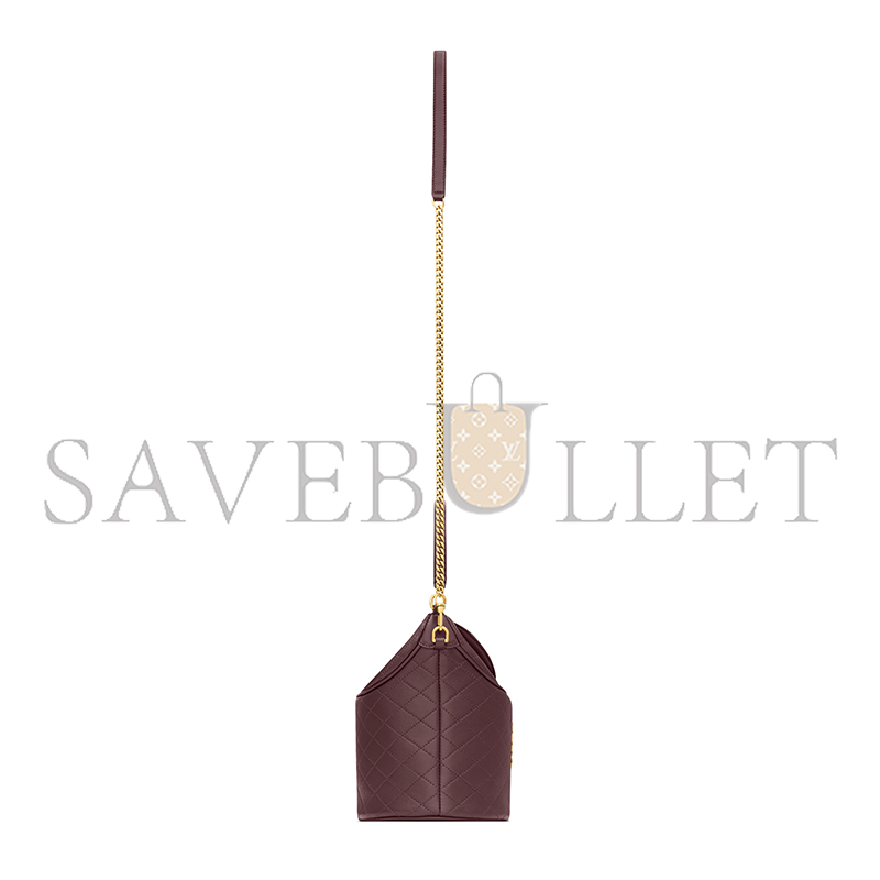 YSL GABY BUCKET BAG IN LAMBSKIN 7639611EL076195 (18*15*13cm)