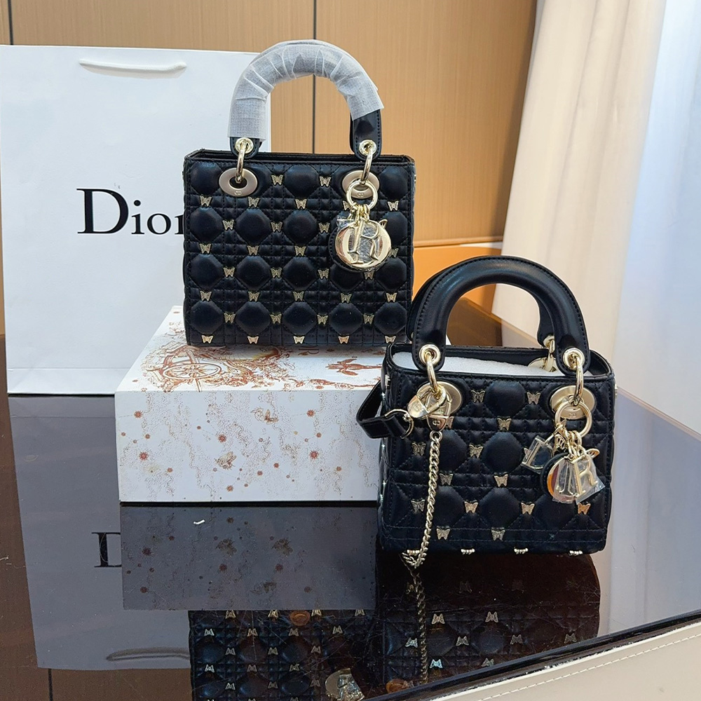 Dior Lady Dior Butterfly Rivet Bags (10A Mirror Version)