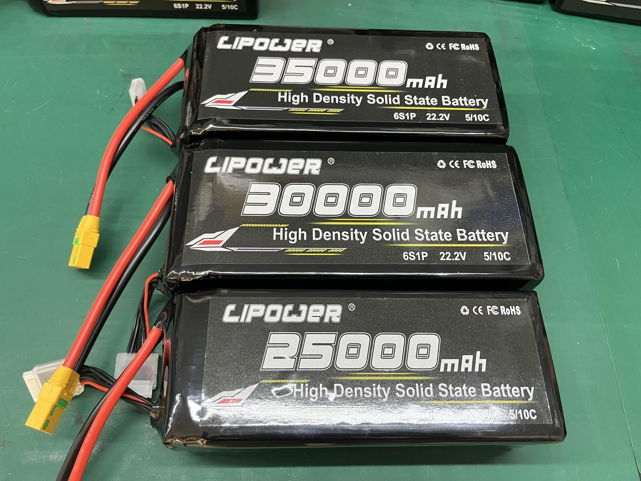 Semi-solid battery 6/12S 22.2/44.4V 33000mAh 10/5C 400Wh/kg FPV drone battery pack - lipowbattery