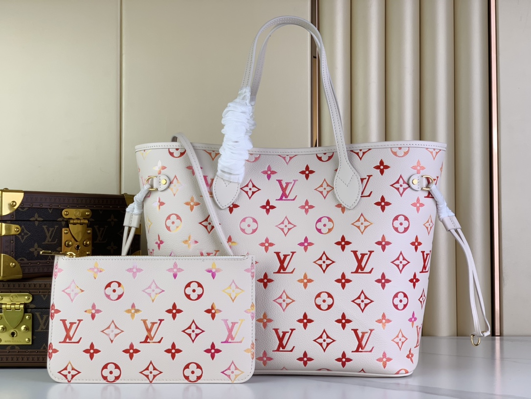 TOP Louis Vuitton LV NEVERFULL Bag 31 x 28 x 14 cm - Pink