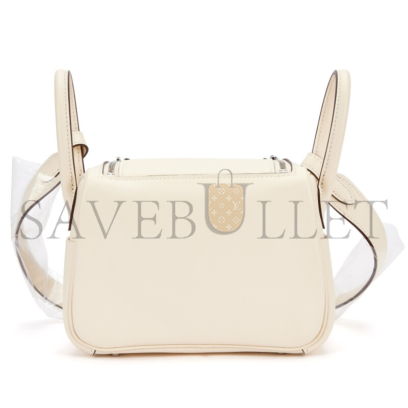 HERMES MASTER MINI LINDY 19 SWIFT PALLADIUM HARDWARE (19*12.5*9cm)