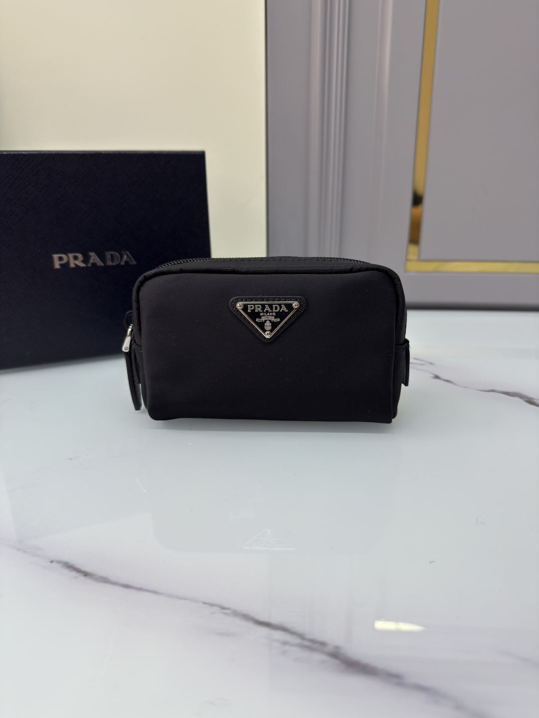 TOP PRADA Nylon Clutch 12x8x3.5cm - 7 Colors