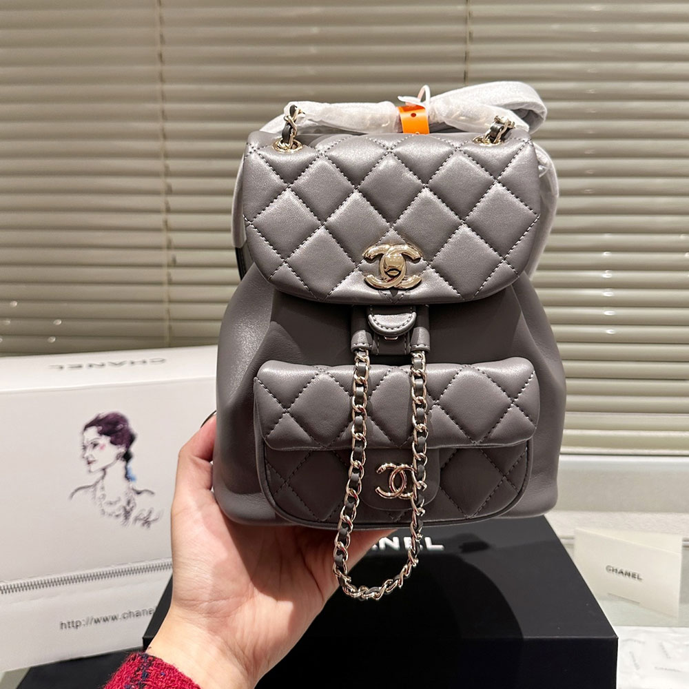 Chanel  Duma A Plaid Backpack  Bag (Perfect Replica）