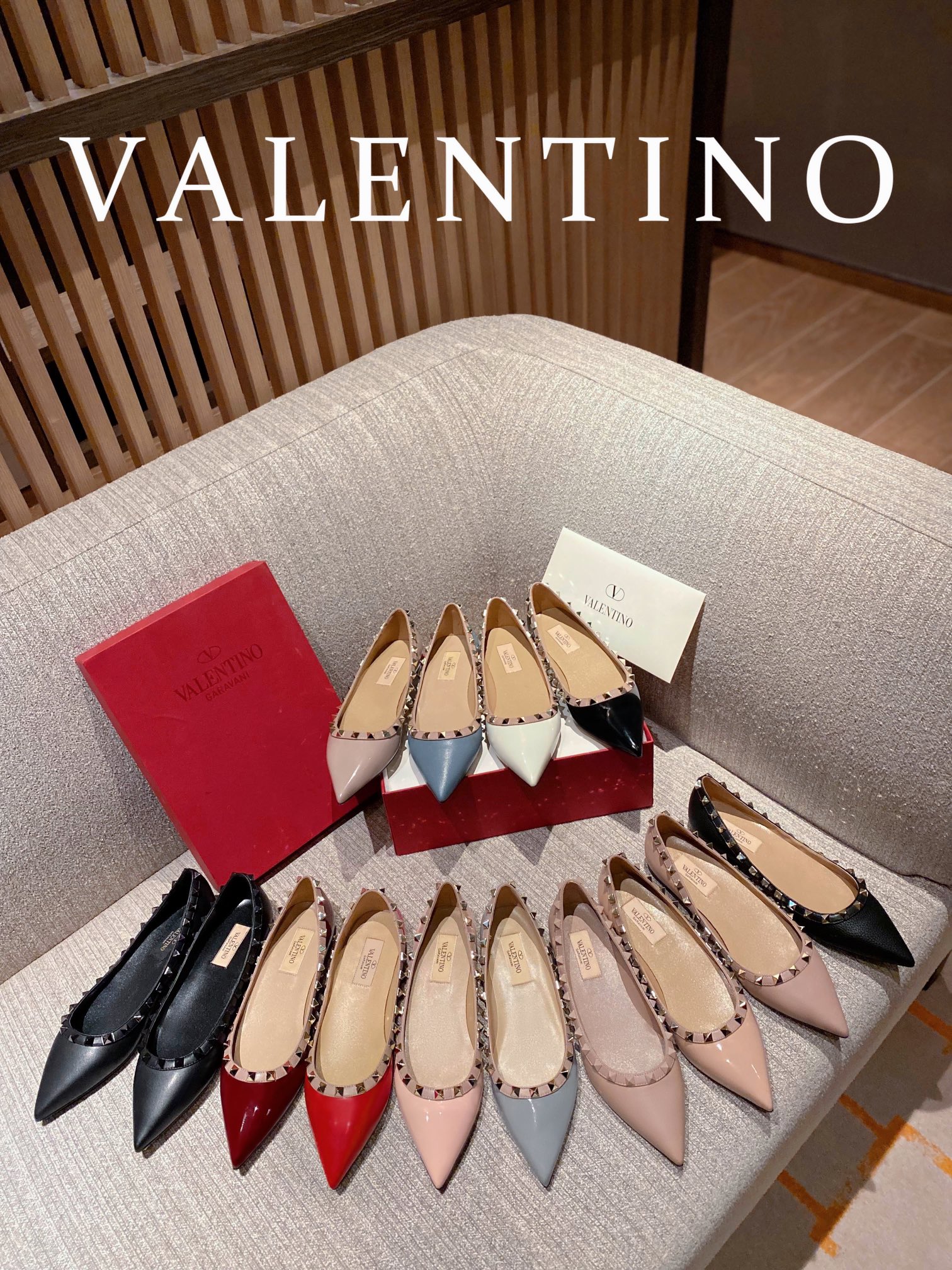 TOP VALENTINO Cowhide Flats - 14 Color