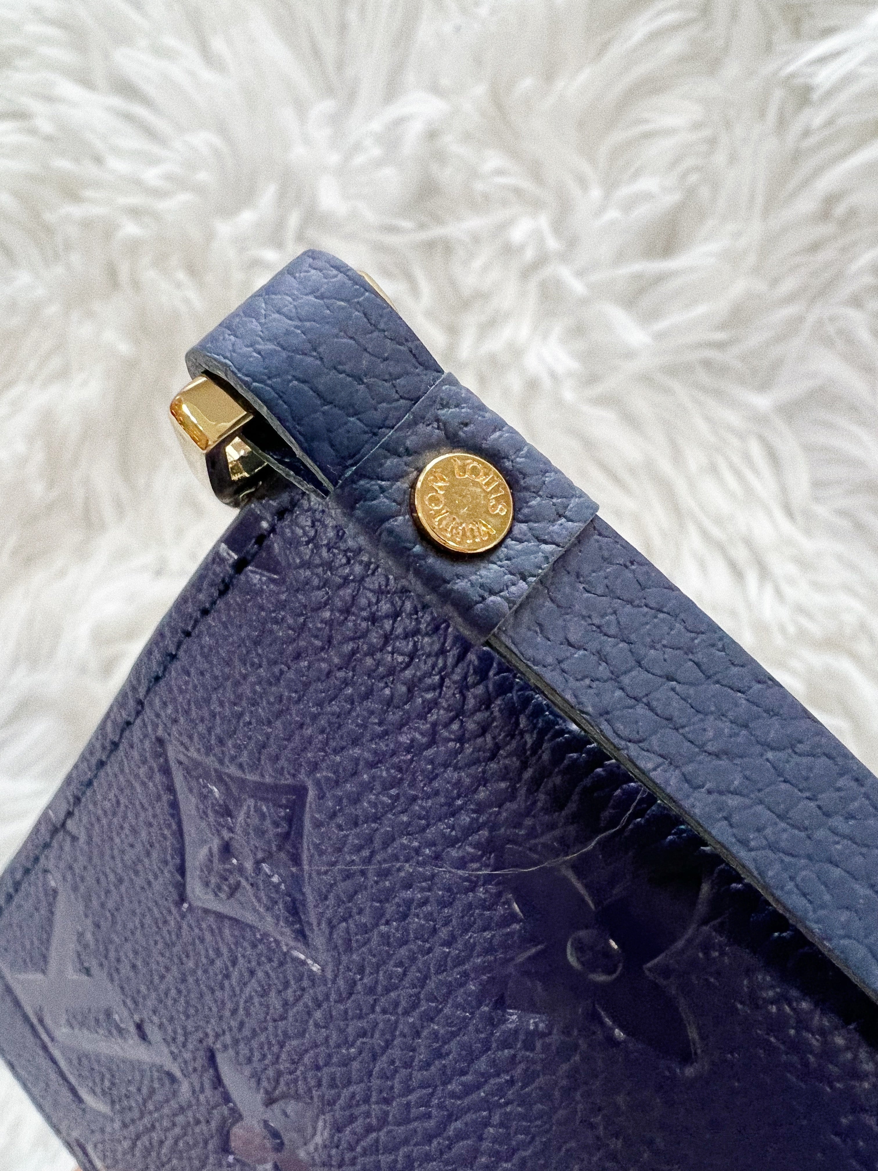 TOP Louis Vuitton LV LV Zippy Empreinte Wallet - Navy Blue