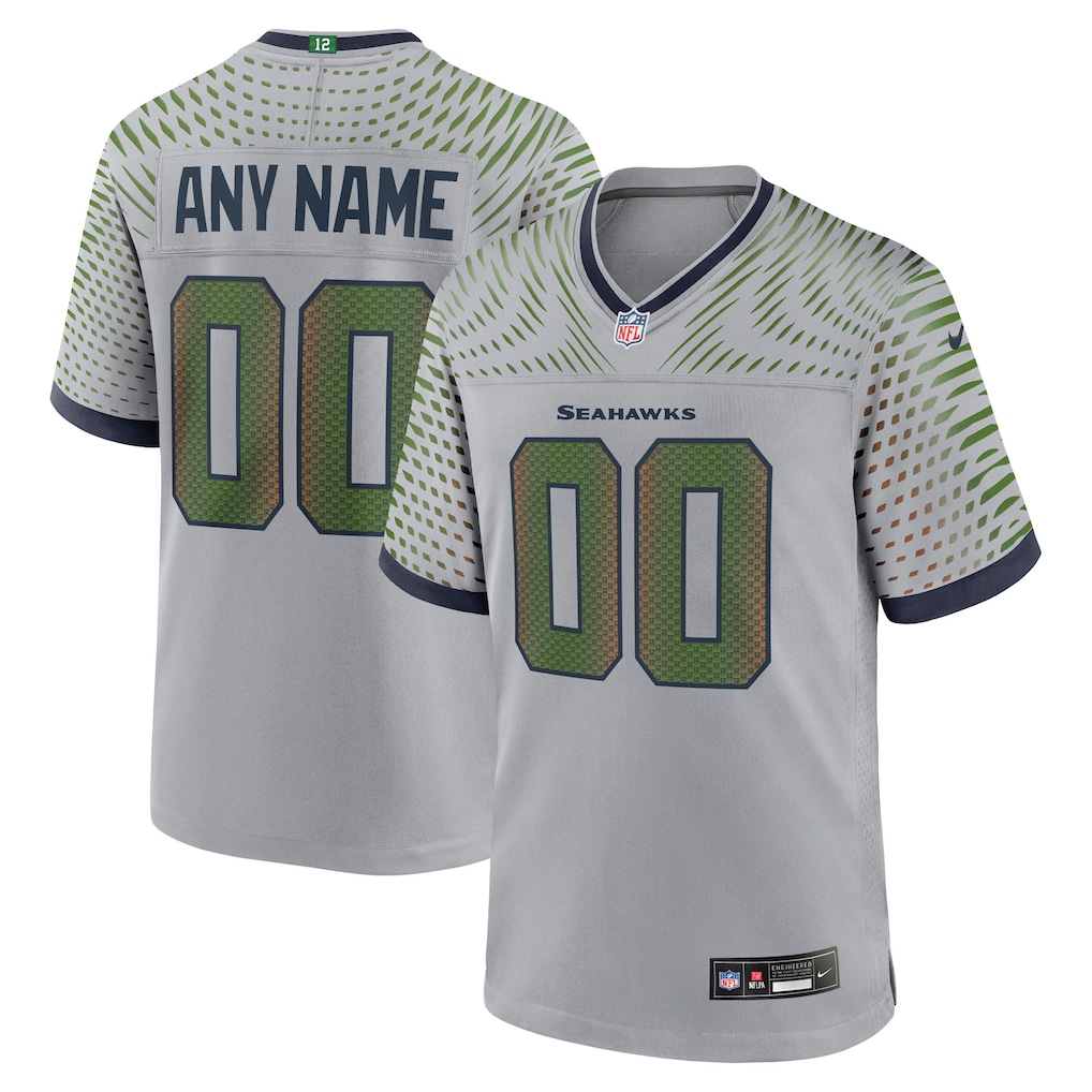 Men's Seattle Seahawks Custom 2025 Rivalries Collection Limited Jersey