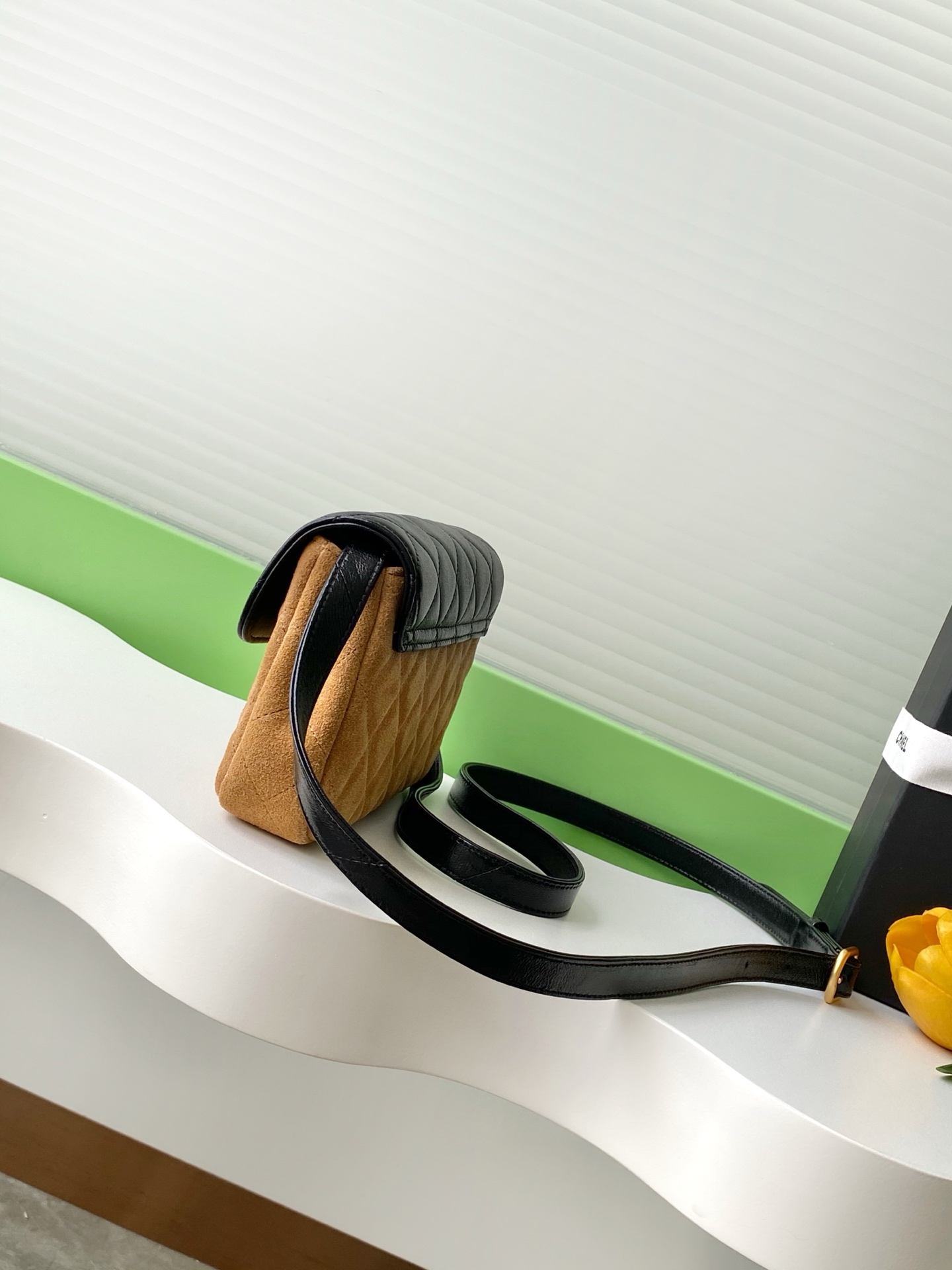 TOP CHANEL Suede Bag  11.5-19.5-5 cm - Brown