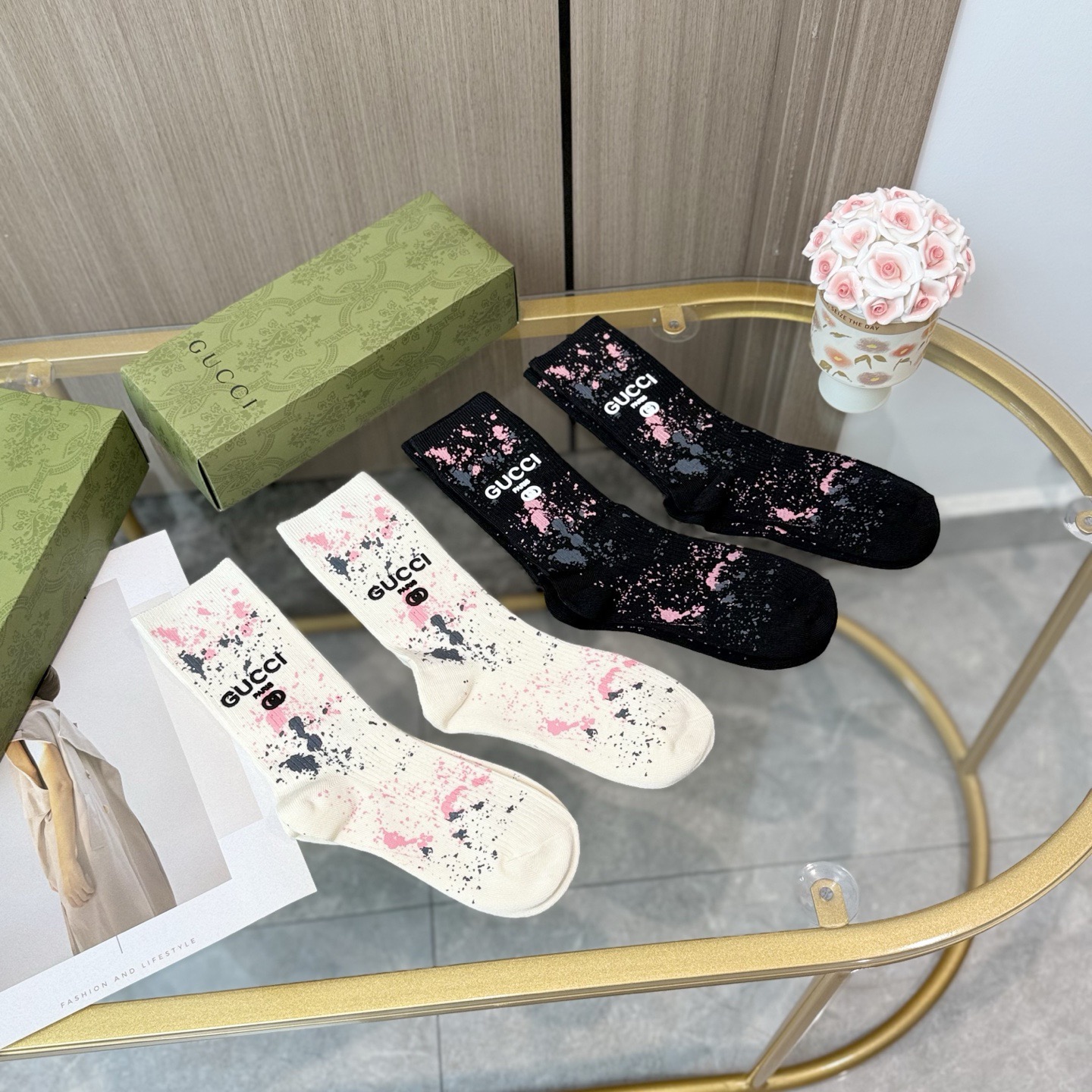 TOP GUCCI Socks - 4 Pieces as a Set