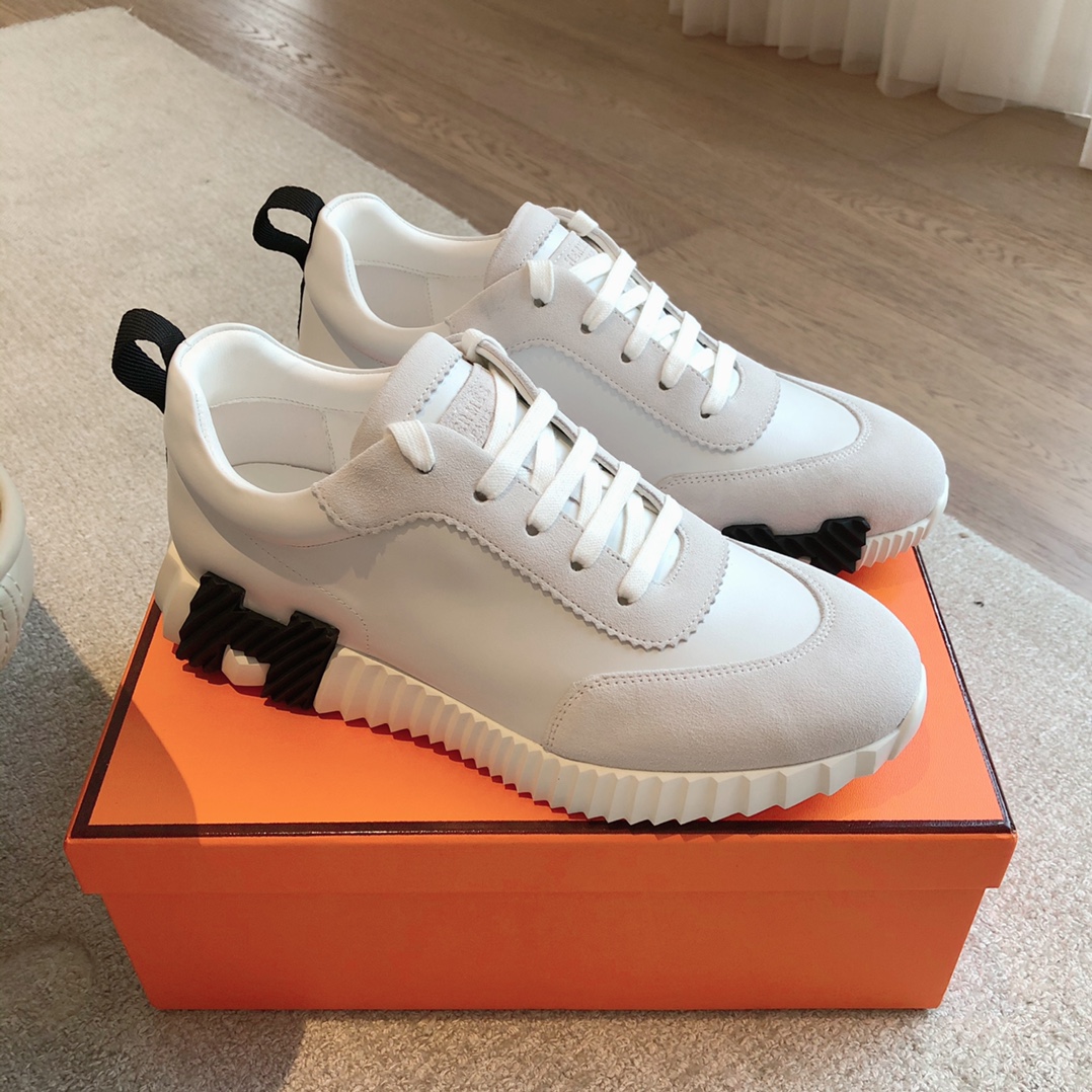 Hermès-trainers 2024 giga Leather low trainers  (Replica)