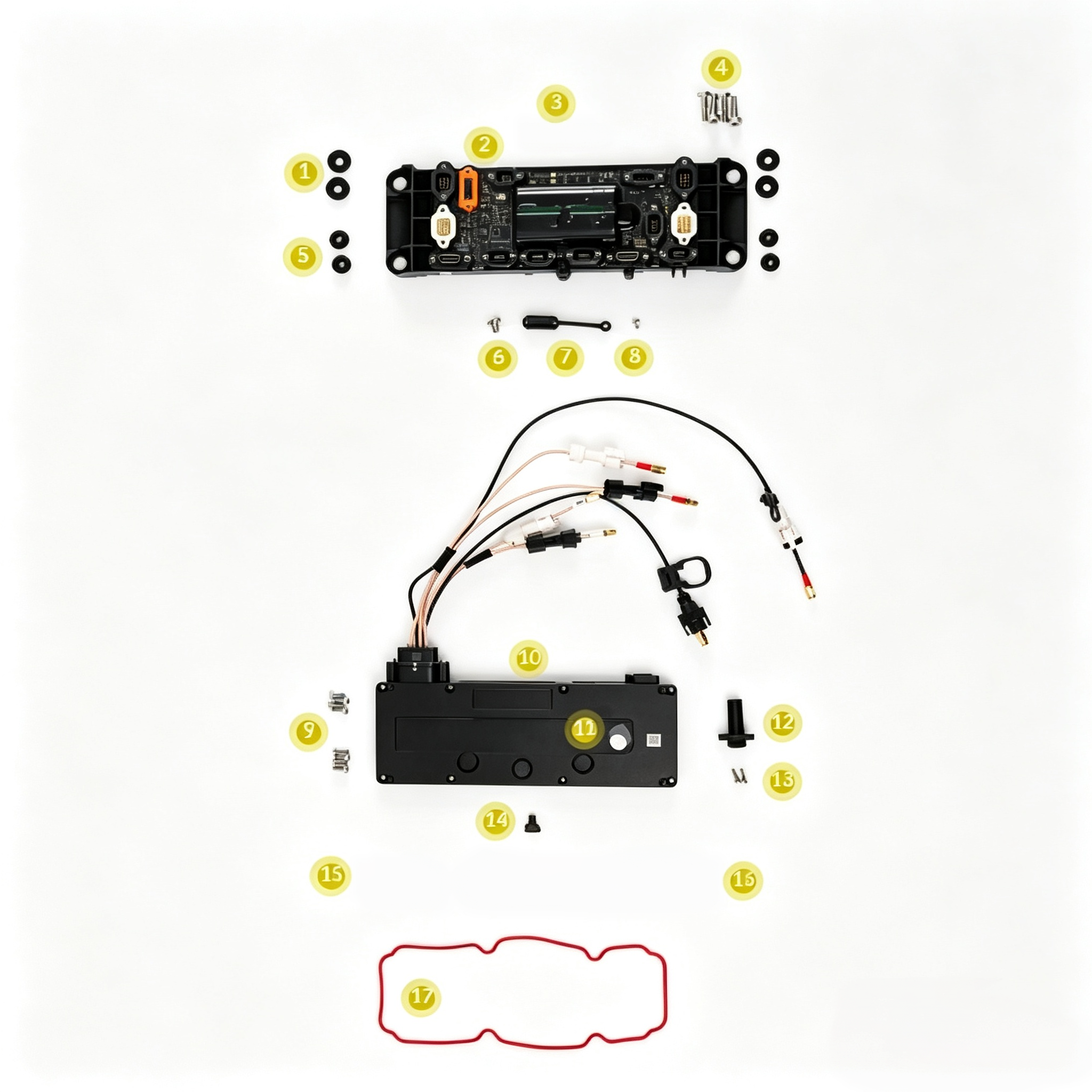 Full Set Power Distribution Board Module With PCB Board Harness Screws Gasket All Parts for Agras T100 Agricultural Accessories