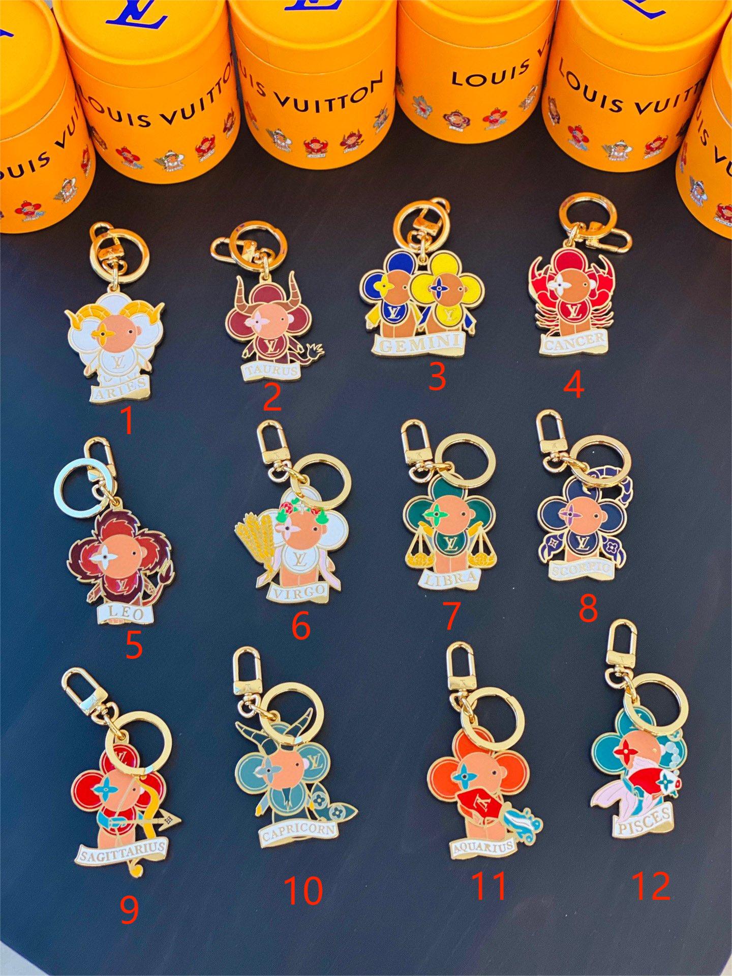 TOP Louis Vuitton LV 12 Constellation Keychain