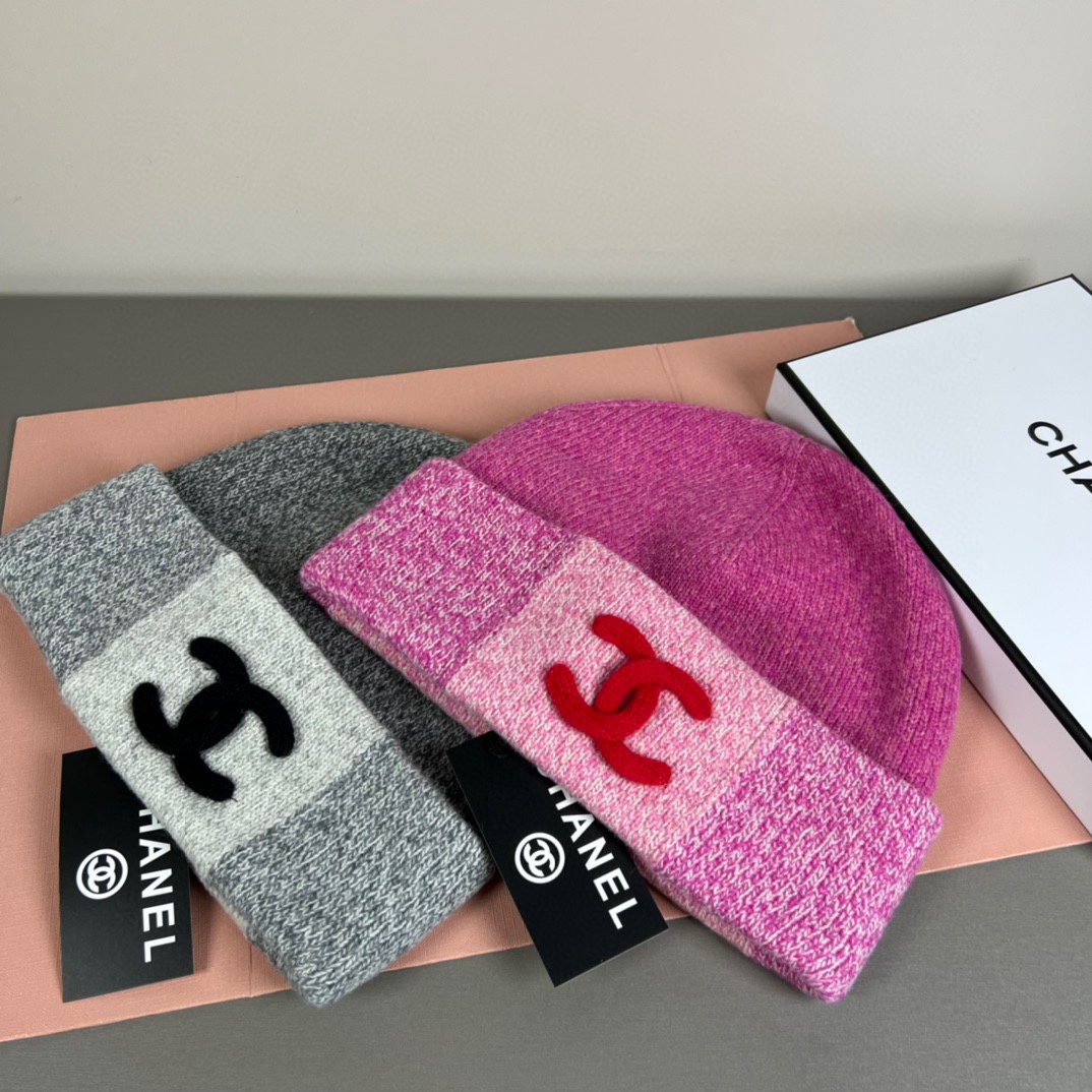 TOP CHANEL Knitted Hat - 2 Colour