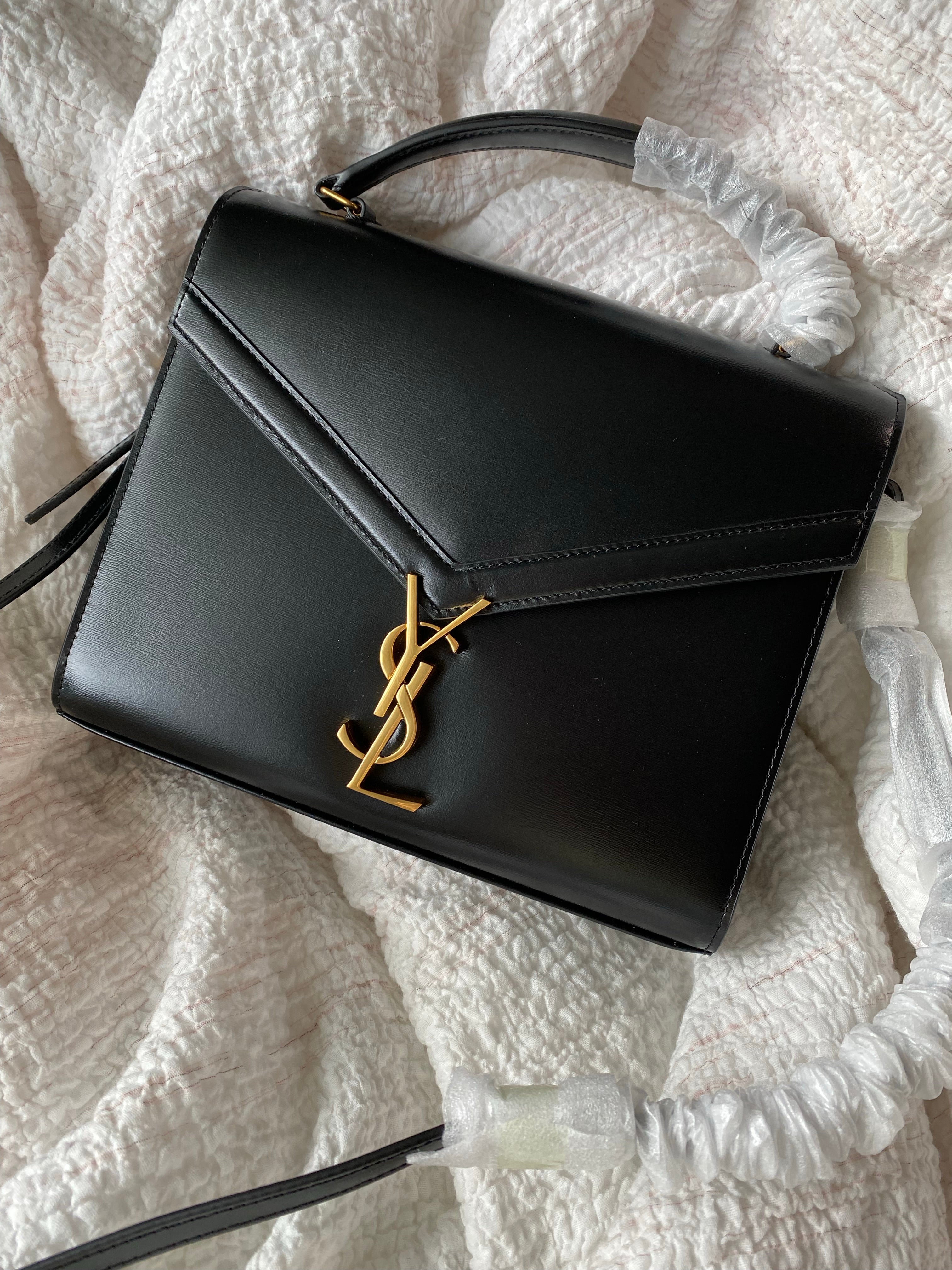 TOP Yves Saint Laurent YSL Cassandra Medium Bag - Black