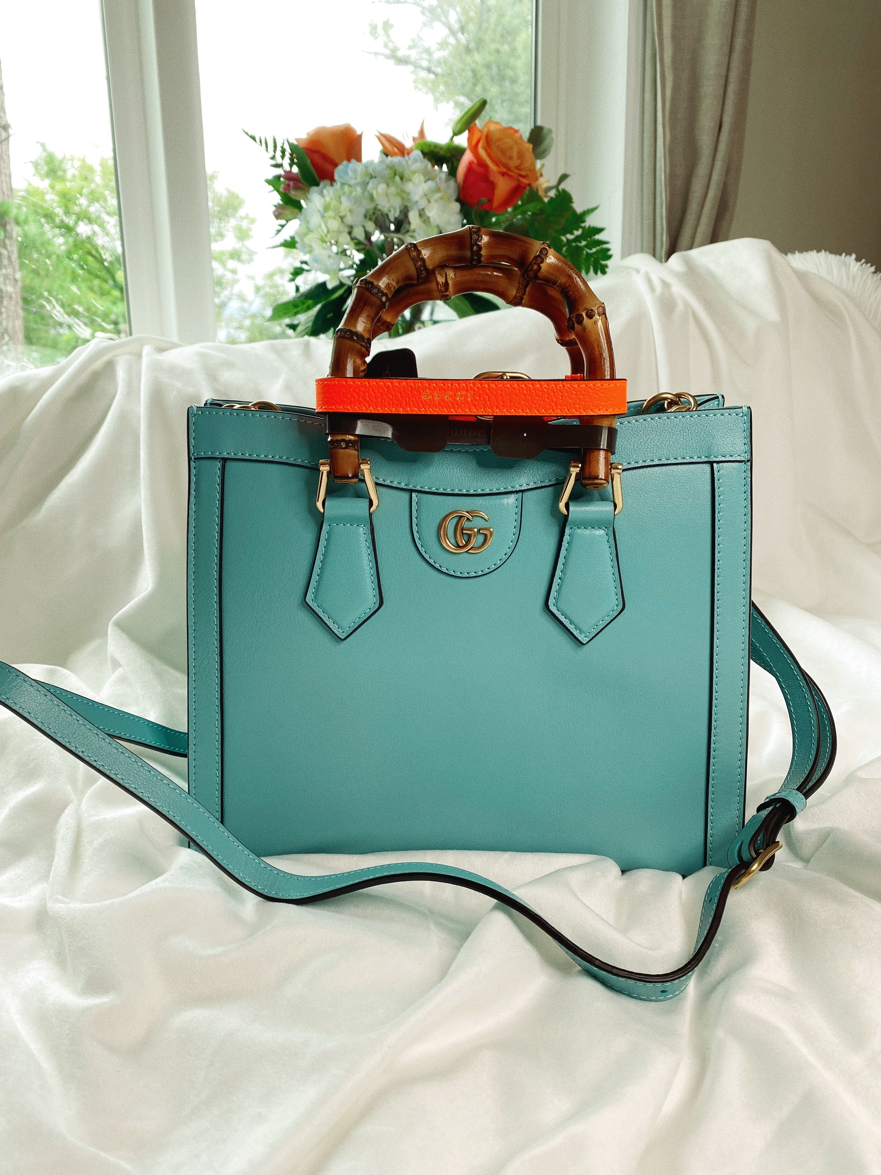 TOP GUCCI Diana Bag Medium - Teal