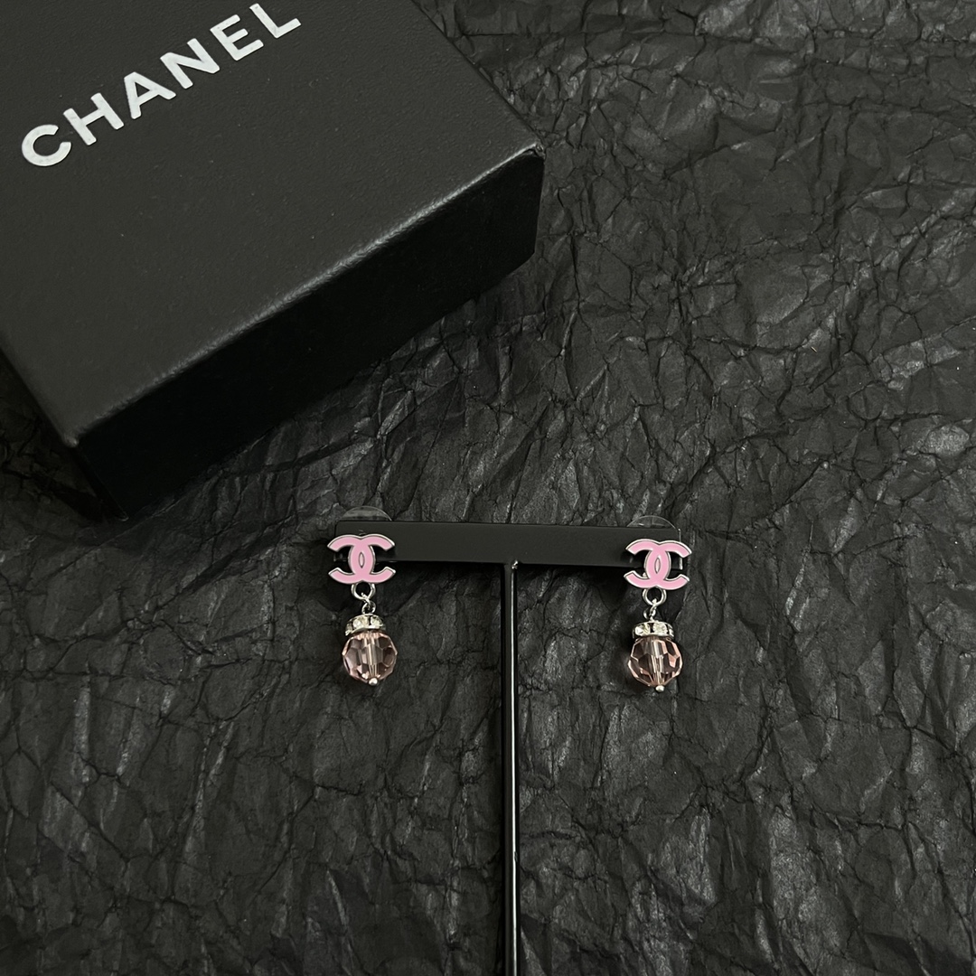TOP CHANEL Earrings- Pink