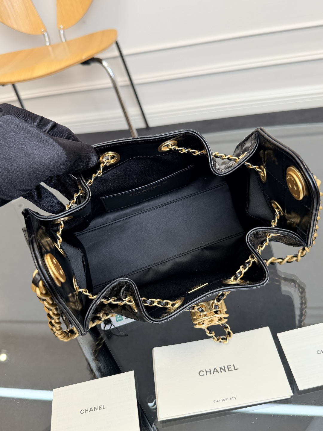 TOP CHANEL Mini Hobo Bag 𝟐𝟎*𝟐𝟐*𝟏𝟐.𝟓𝐜𝐦 - Black