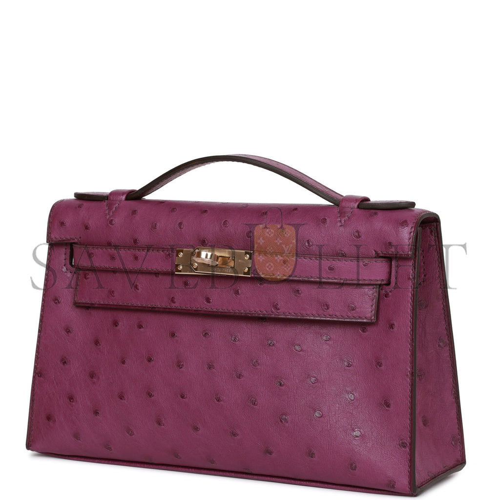 HERMES MASTER KELLY POCHETTE PERMABRASS HARDWARE (22*14*7cm)