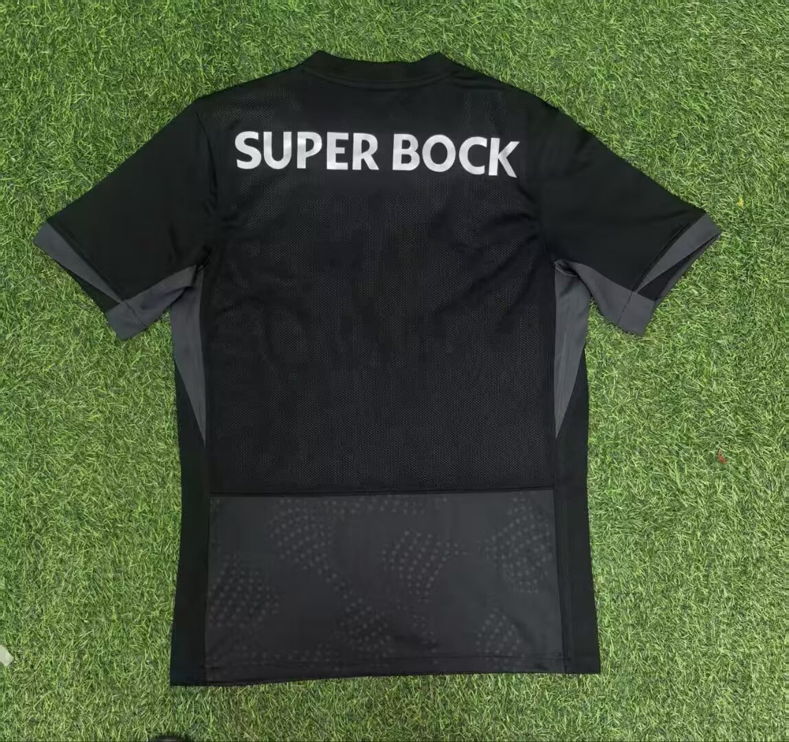 2025/2026 Sporting Lisbon Away Black Football Shirt 1:1 Thai Quality