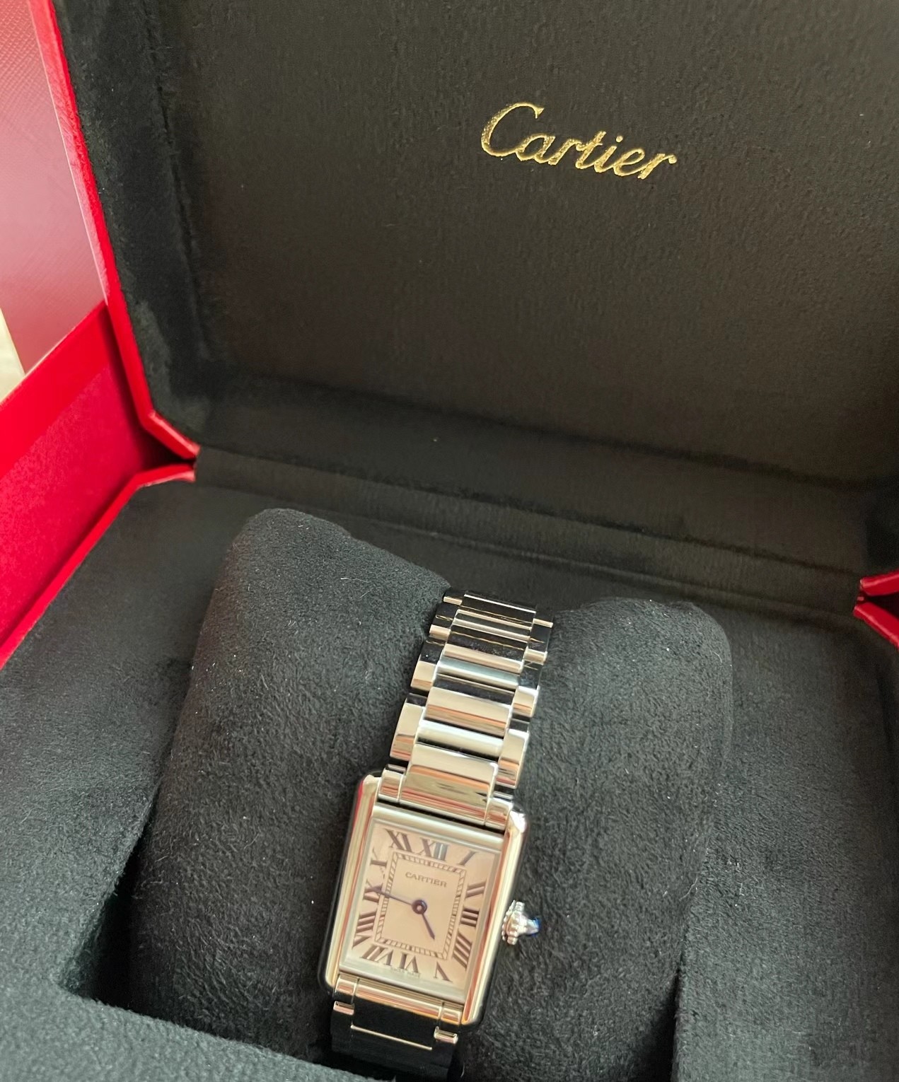 TOP Cartier Kadiya Tank Tant Must Watch - Silver
