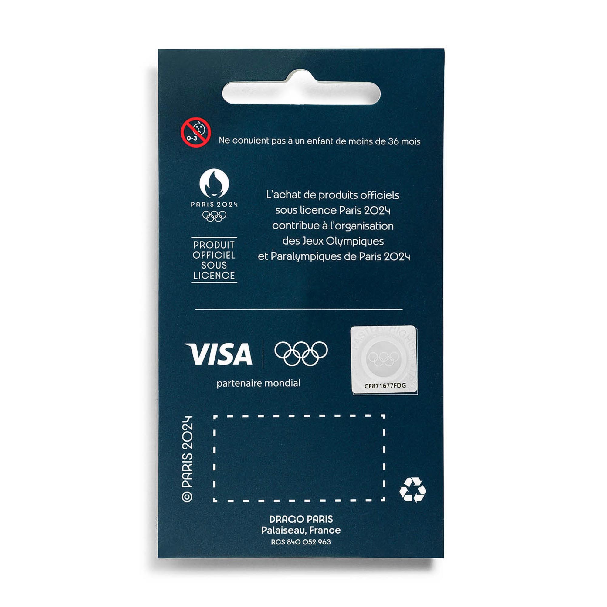 Paris 2024 Olympics Oval Pin Badge - Gold