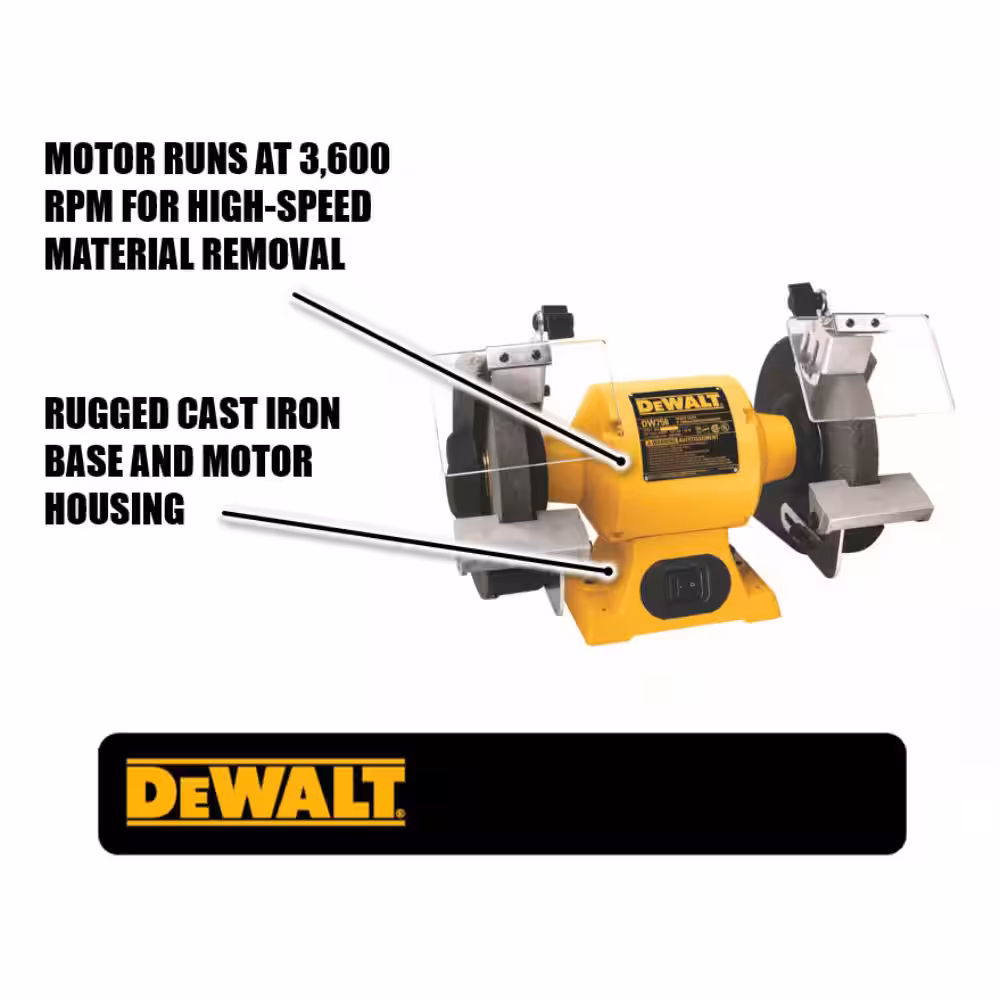 8 in. 205 mm Bench Grinder