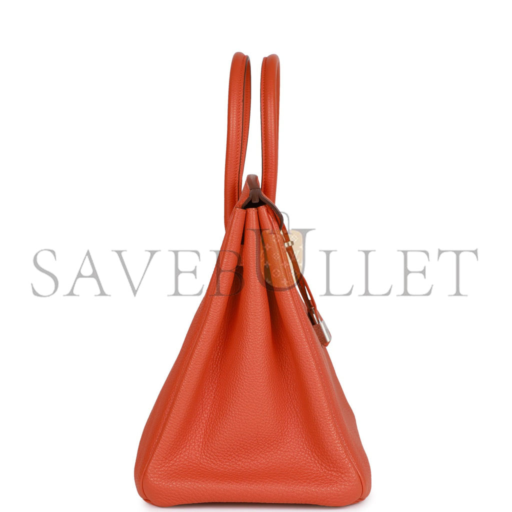HERMES BIRKIN 35 CLEMENCE PALLADIUM HARDWARE (35*25*18cm)