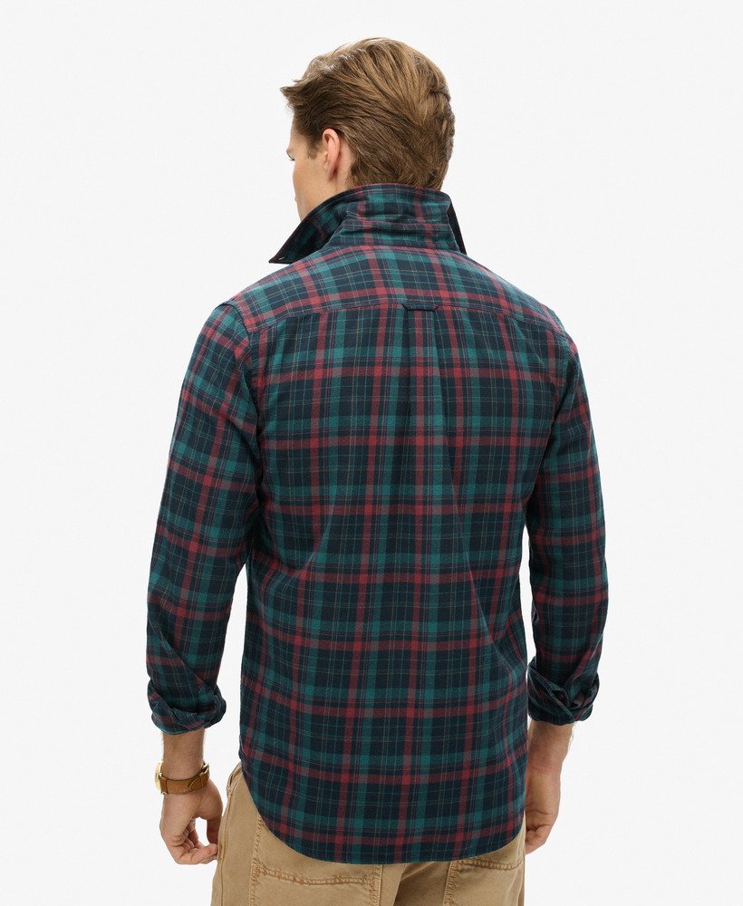 Organic Cotton Vintage Check Shirt | Montauk Check Navy