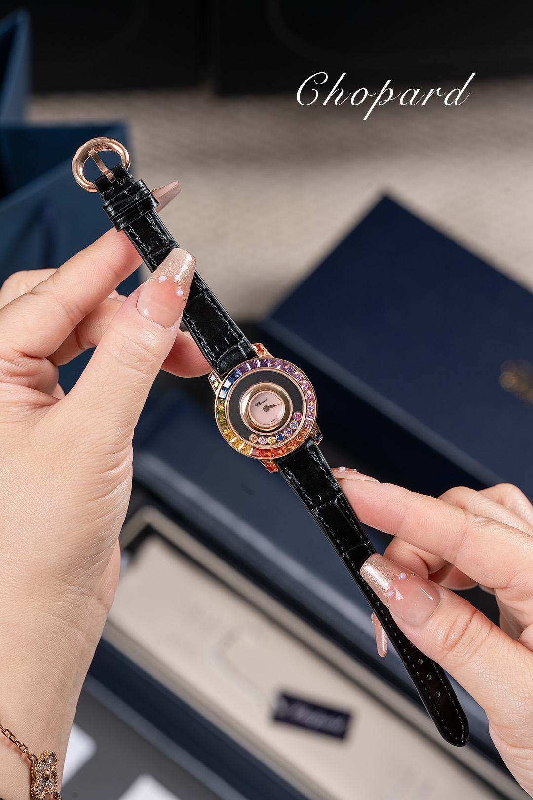 TOP Chopard HAPPY DIAMONDS Watch  - 2 Color