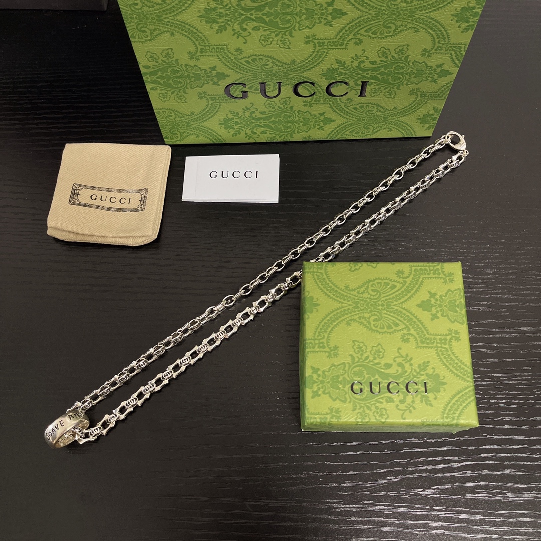 TOP GUCCI  Necklace - Sliver