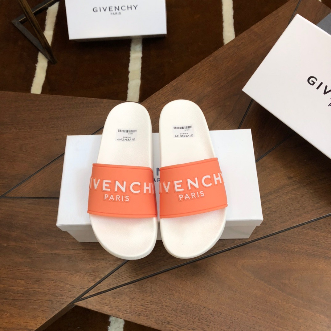 Givenchy Rubber Logo flip-flops Slide Sandal(Replica)