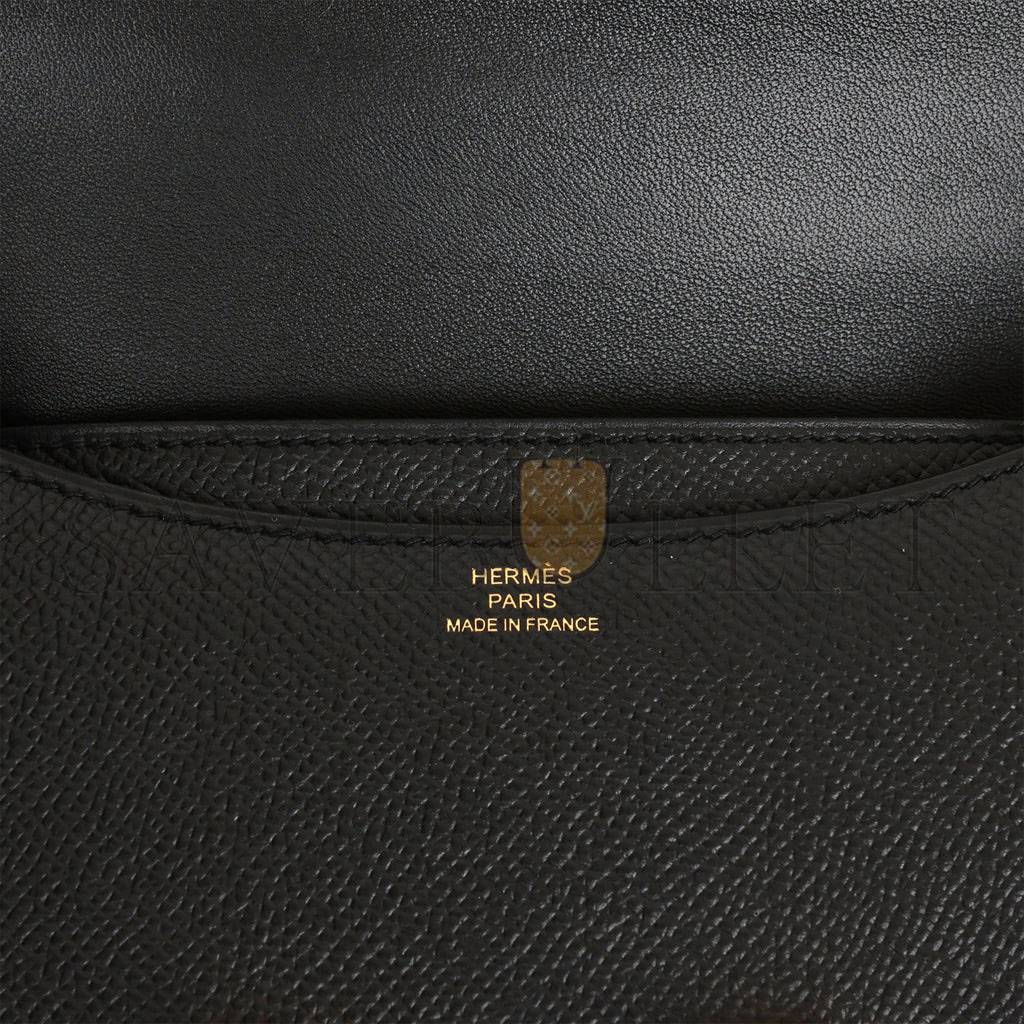 Hermes Constance 18 Black Epsom Gold Hardware