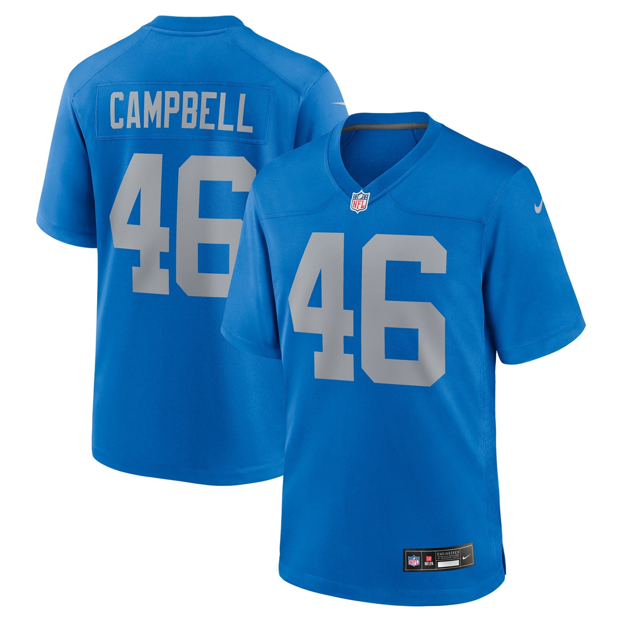 Jack Campbell Detroit Lions  Alternate Game Jersey -  Blue