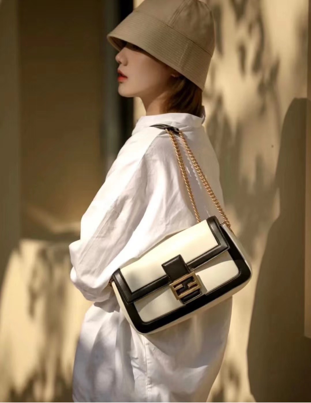 TOP FENDI Cowhide Material Baguette Bags - 27cm - 2 Colors&GHW