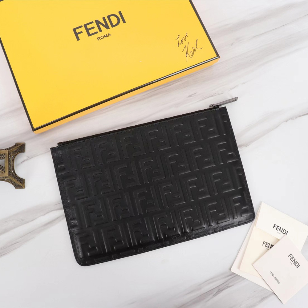 FENDI Printed Canvas Clutch (Replica)