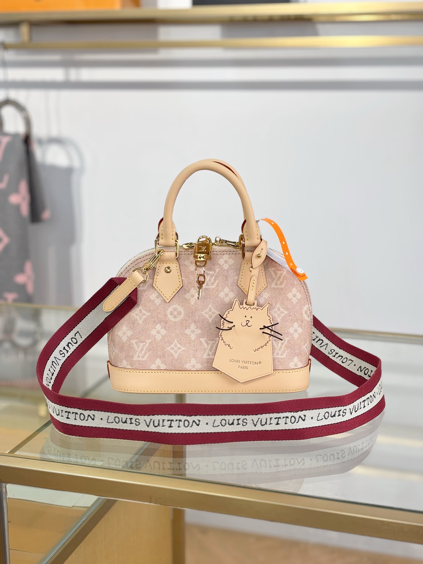 TOP Louis Vuitton LV Alma BB Bag Monogram Canvas 23.5X17.5X11.5cm - Apricot