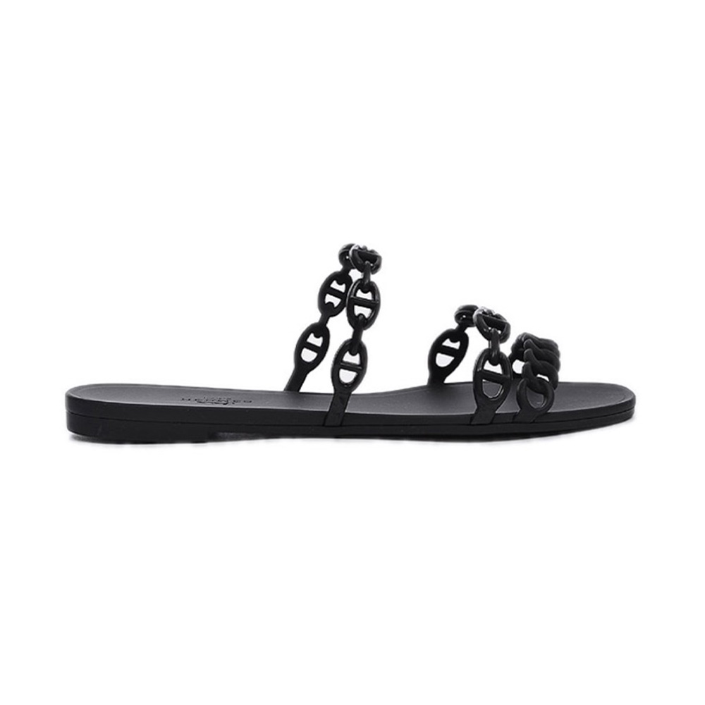 Hermès Shoes Island Flat Slppers Slide Sandal (Replica)